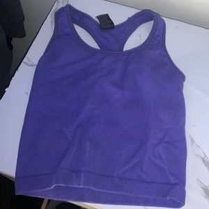 Purple athletic tank top